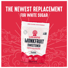 Lakanto Classic Monk Fruit Sweetener with Allulose, 1 lb, 1 Count