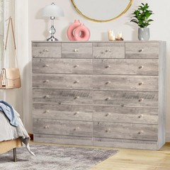 Farmhouse 7 Drawers Dresser for Bedroom Tall Chest of Drawers for Bedroom Home