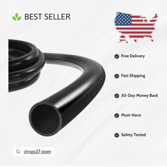 High-Temp Silicone Tubing, 8mm ID x 10mm OD, 3.3ft for Home Brewing & Aquaponics