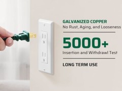 DEWENWILS 3-Pack 3 Ft Extension Cord with Multiple Outlets 2 Prong 16 AWG Green