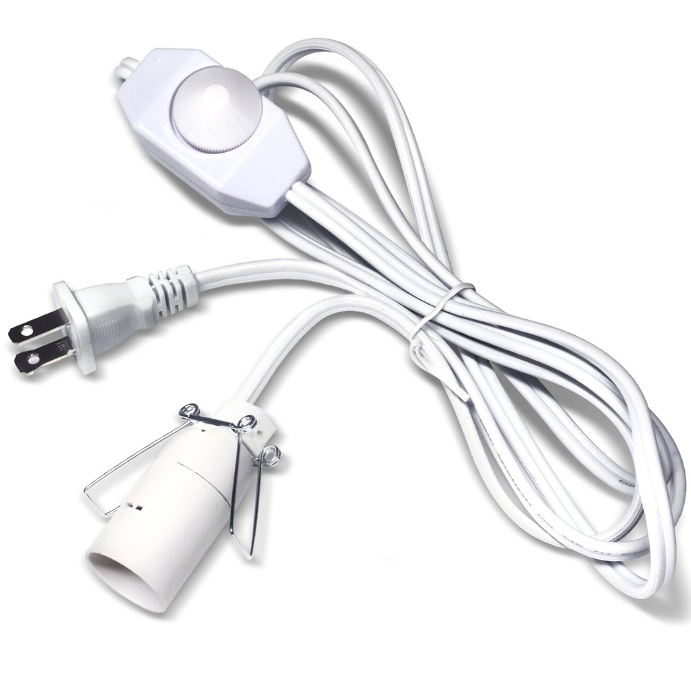Betus Salt Lamp Cord with Dimmer Control – Power Cord with Dim Switch & Clip