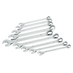 Ironton Full-Polish Metric Wrench Set, 10.3in.L, 9-Pc.