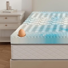 Cooling Gel Memory Foam Mattress Topper 5-Zone Pressure Relief Soft Bed Pad