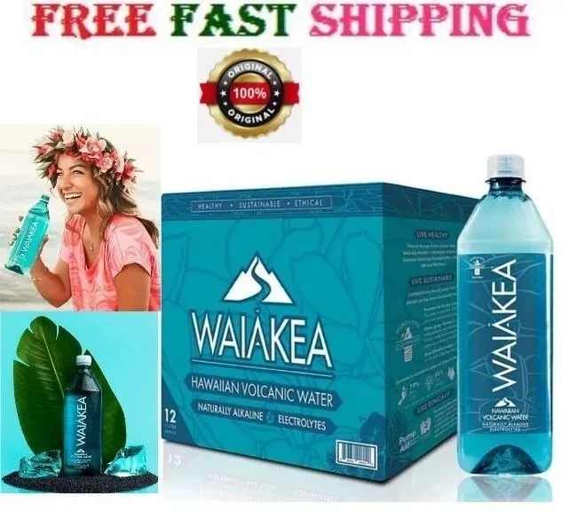 Waiakea Hawaiian Volcanic Water 1 L., 12 pk. – Best Product,. Free ship