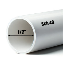 Schedule 40 PVC Pipe (Sch 40) – Cut to Custom Length