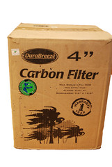 Durabreeze 9.5″ x 12.5″ carbon filter w/ sleeve and a 4″ inlet