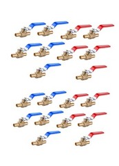 EFIELD 20PCS 1/2″ PEX FULL PORT SHUT OFF BALL BRASS VALVE HOT AND COLD NO LEAD