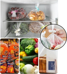 10PCS Bread Bag Clips Reusable Tie Storage Sealing Snack Fridge Freezer Fresh US