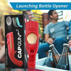 Beer Cap Gun Funny Launcher Shooter Bottle Opener Creative Drinking Game Family