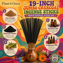 NAG CHAMPA Incense Sticks 19″ Jumbo Extra Large Bulk Handmade Hand Dipped