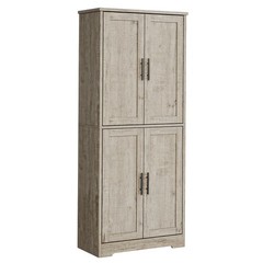 70″ Tall Kitchen Pantry Cabinet, Storage Cabinet with Doors & Adjustable Shelves