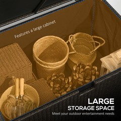113 Gallon Outdoor Storage Box Brown