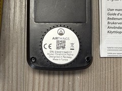 Airthings Corentium Home Radon Detector 223 Digital Monitor