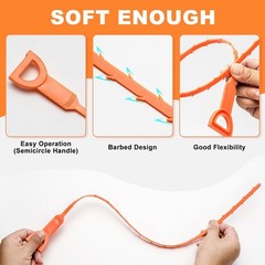 Drain Hair Catcher 20 Inch Drain Snake Shower Drain Hair Trap Clog Remover Lot