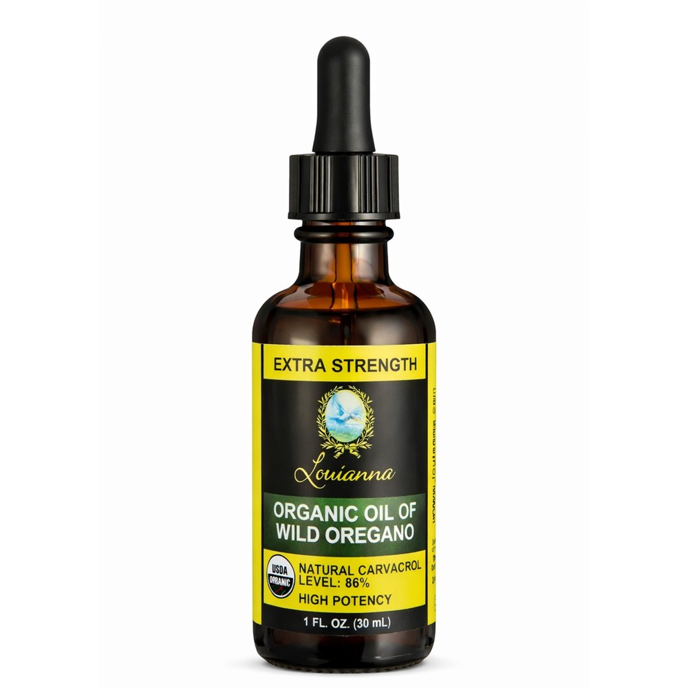 Louianna – Organic Wild Oregano Oil, Pure Oil of 1.02 Fl Oz (Pack 1)