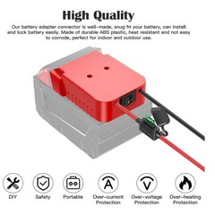 10X DIY Adapter Power Wheel Compatible With Milwaukee M18 Battery 18V Dock Power