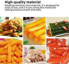 Heavy Duty Stainless Steel French Fry Cutter with Suction Feet for Potatoes