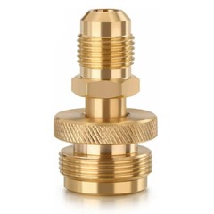 1LB Propane Tank Cansiter Regulator Adapter Connect to 3/8″Male Flare 5/8″-18UNF