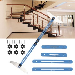 Stair Tread Template Tool 11″-60″ Adjustable Length Stair Measuring Tread Jig