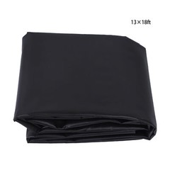 13ft*18ft Black Pond Waterproof Liner 20 Mil Thickness Fish Pond Liner HDPE