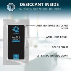 Water Hardness Test Kit – DoubleCheck 50 Strips – Hard Water Testing Kit…