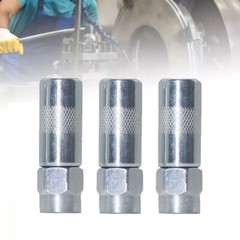 Heavy Duty 1/8 In. Npt Grease Gun Coupler Flat Nozzle (3-pack) USA