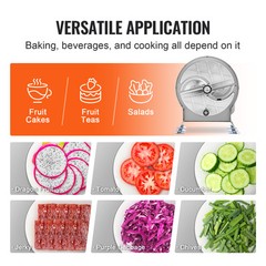 VEVOR Manual Vegetable Fruit Slicer 0-0.5 in Thickness Adjustable Food Cutter