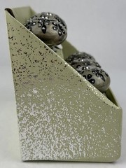 Casa Decor Ceramic Drawer Pull Knobs 6 Pc Silver / Tan /Black