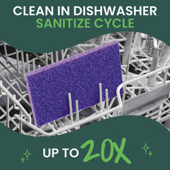 Scotch-Brite Advanced Extreme Scrub Scour Pads: 4.4 in. x 2-1/2 in. (Purple) *2-