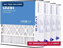 AIRx Filters 20x25x5 MERV 8 HVAC AC Furnace Air Filter Compatible Replacement fo