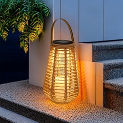 Solar LED Garden Lantern, Waterproof Outdoor Light for Patio, Pathway & Yard