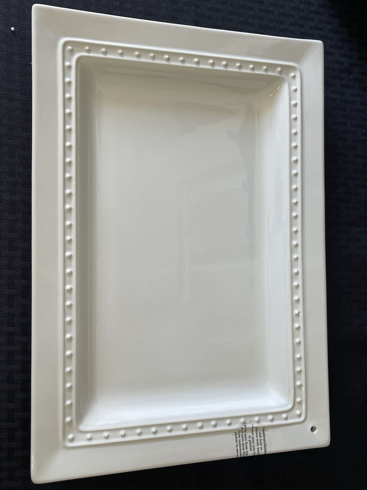 Nora Fleming Pearl Dot F6 Rectangle Platter Large 15.5 X 11 Retired – New In Box