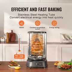 Shawarma Grill Machine Electric/Gas Gyro Rotisserie Doner Stainless Steel