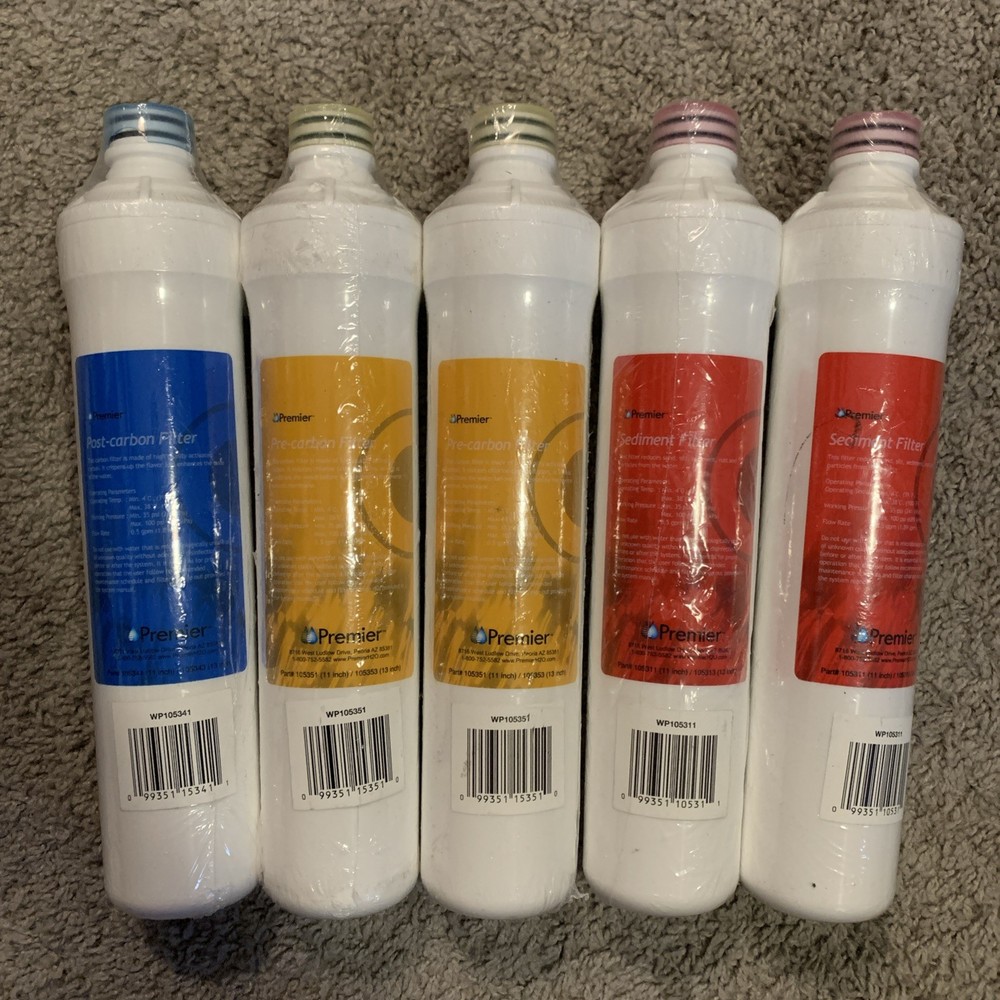 WATTS Premier WP531105 RO Pure Annual Filter Kit 5-Pack ~ Factory Sealed ~ NEW!