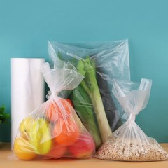 350/Roll 14″x20″ Plastic Clear Produce Bag On Roll Grocery Kitchen Food Storage