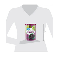 (2 pack) Great Value Sun-Dried Raisins Canister, 20 oz (1lb 4oz) 567g