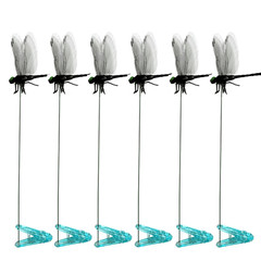12Pcs Indoor & Outdoor Fake Dragonfly Rod Clip, Dragonfly Clip Bug Repellent, 3D
