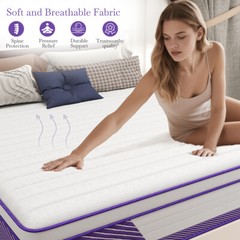 12/14 Inch Mattress Memory Foam InnerSpring Twin Full Queen King Size In A Box