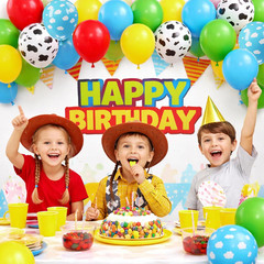 Toy Inspired Story Balloons – 52Pcs 12 Inch Red Blue Yellow Green Light Blue Clo