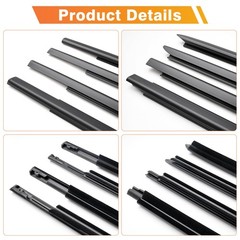 4PCS Window Weatherstrip Seal For Dodge Ram 1500 2500 3500 Crew Cab 2009-2024
