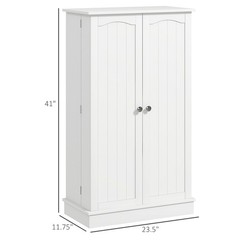 41″ Kitchen Sideboard Cabinet Food Pantry with Doors & 5-Tier Adjustable Shelves