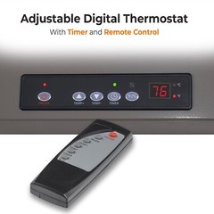 Comfort Zone 10,000 Watt, 240 Volt Industrial Ceiling Mounted Heater with Remote