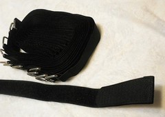 18 inch 12 Cable Strap Adjustable Securing Buckle 1″ wide Nylon Hook Loop