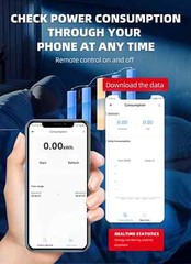 1P+N 63A Circuit Breaker Timer WIFI Smart Switch Energy Meter Voltage 110V 220V