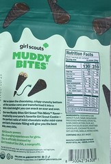 Muddy Bites GIRL SCOUT THIN MINTS Waffle Cone Snacks 2.33 oz bag