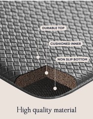 Anti-Fatigue Kitchen Mat Set 2-Piece Memory Foam Cushioned Mats for Standing