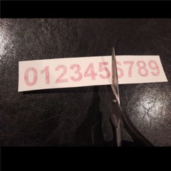 0-9 Set of 40 Numbers Vinyl Sticker Decals Select Color & Size 1/2″ thru 4″