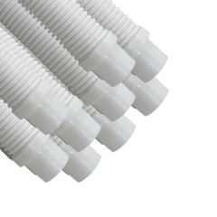 Puri Tech Pool Cleaner Vac Hose Kreepy Krauly Barracuda 1.5in x 4ft White 9 pk