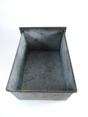 Nicole Galvanized Metal Bin Drawer Container Industrial Farmhouse Decorative 9in