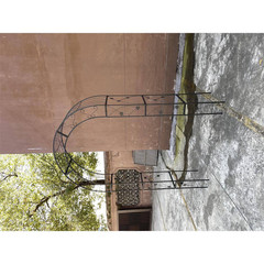 98.4 In. X 58 In. X 19 In. Black Outdoor Metal Garden Arbor Plant Climbing Trell